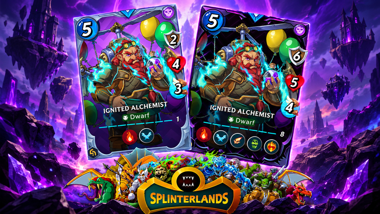 Ignited Alchemist ||Splinterlands Card || Rare Death Unit.