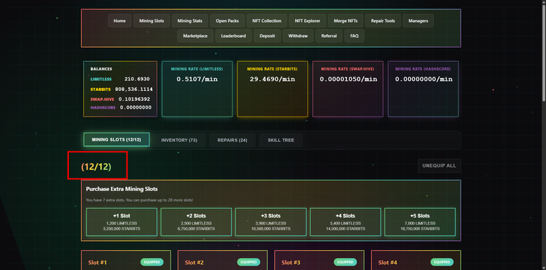 Sumando slots y avance en los eventos #limitless
