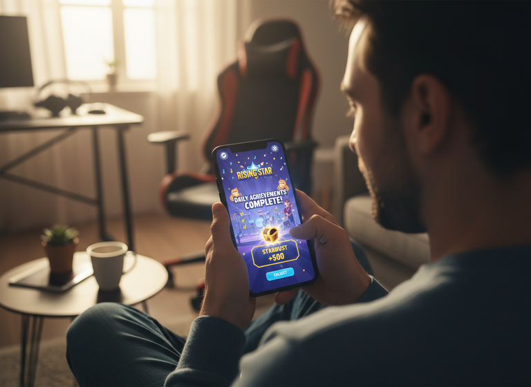 My Daily Journey in Rising Star: Completing Daily Achievements and Earning Stardust Rewards