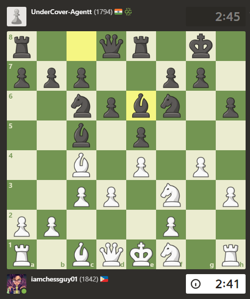 A Strong Attack from the Italian Opening