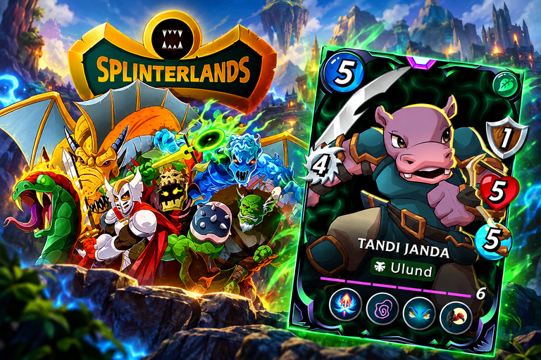 Splinterlands || Tandi Janda || Epic Earth Unit card.