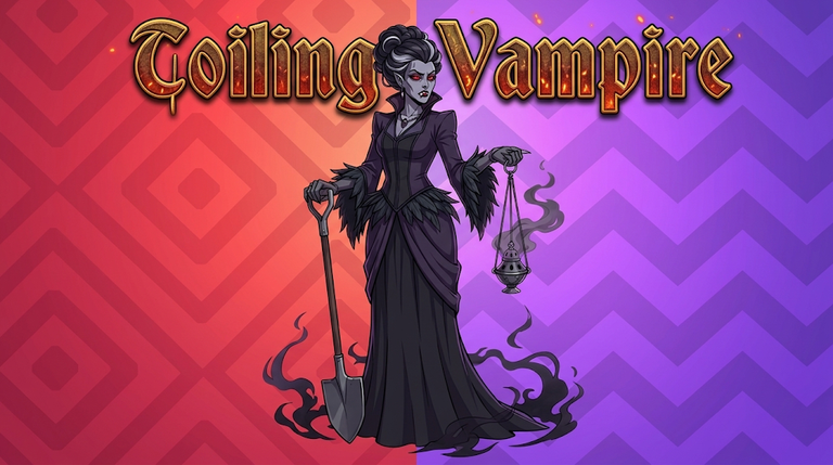Splinterlands- Toiling Vampire: A mysterious warrior of the darkness.