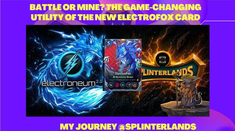 Battle or Mine? The Game-Changing Utility of the New ElectroFox Card