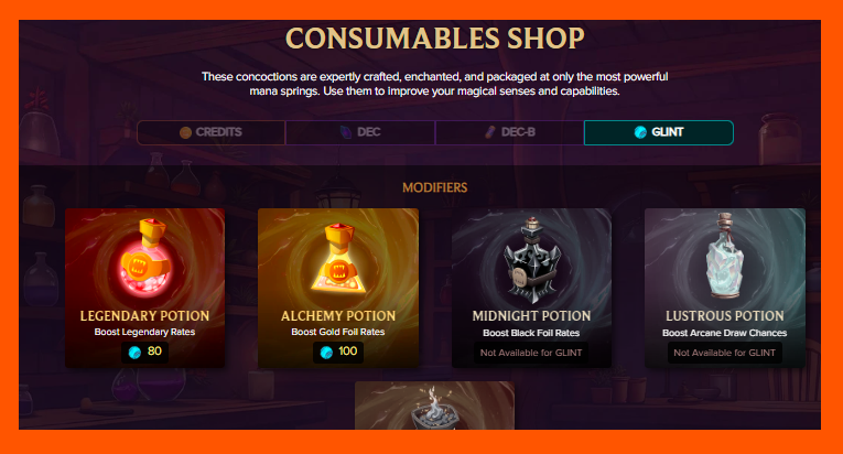  Stop opening packs or chests without visiting the Consumables Shop!