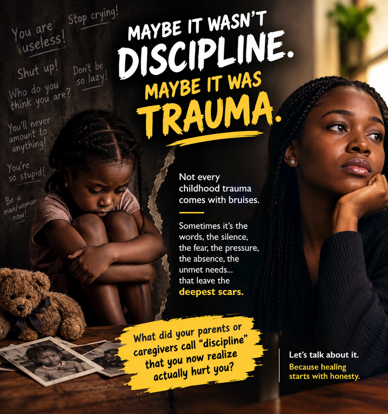 Childhood trauma doesn't look like trauma