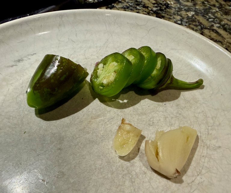 Pepper and garlic