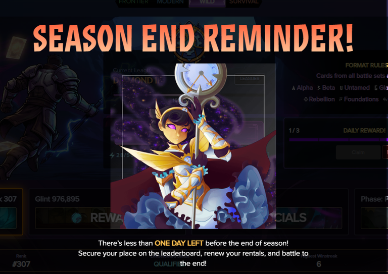 Season ending in One day