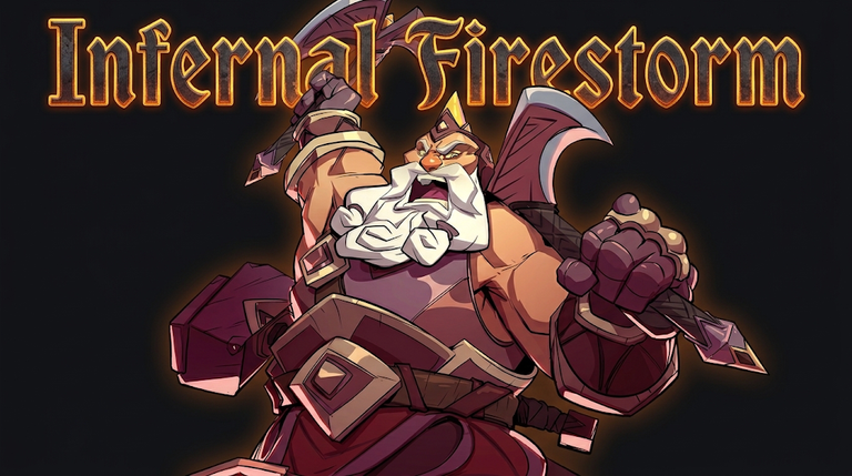 Splinterlands- Infernal Firestorm: Strong defense and formidable magic attack.