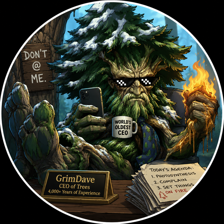 Grimdave the Unbent: CEO of Trees