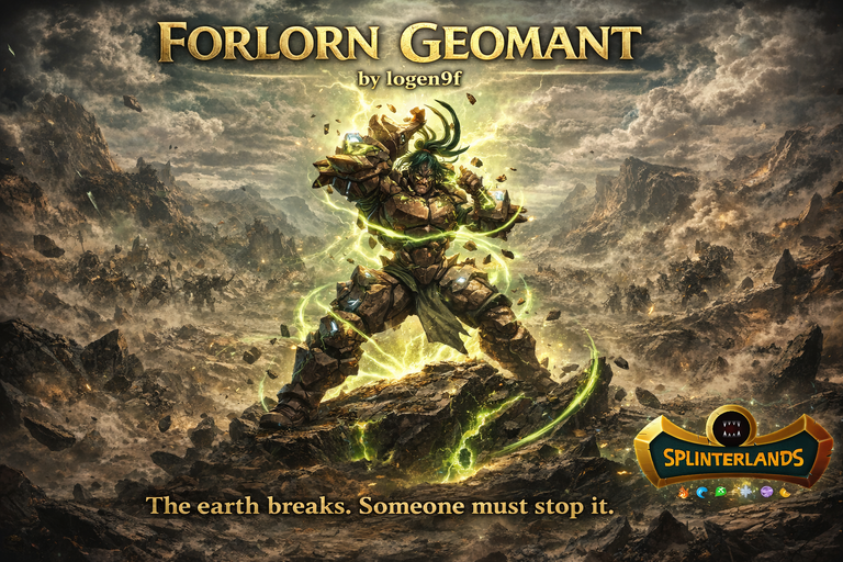 Forlorn Geomant: Earth Splinter's Mighty Magic Damage Dealer!