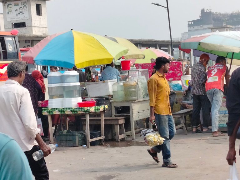 The Life Under Colorful Umbrellas