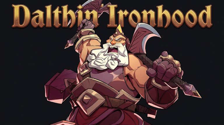 Splinterlands- Dalthin Ironhood: A tactical warrior who strengthens your team.