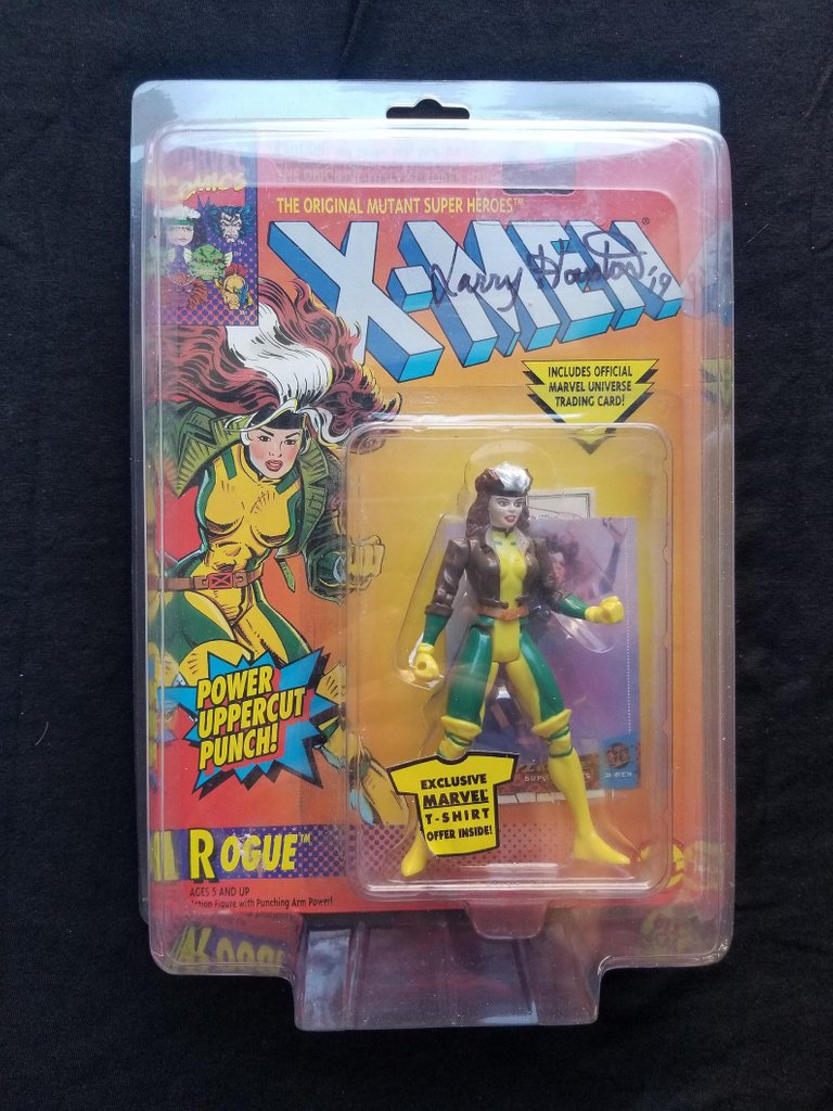 Signed Vintage Toy Biz Rogue Action Figure