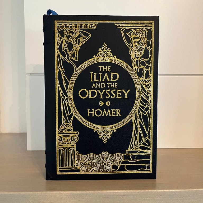 The ILIAD & The Odyssey by Homer Handmade Leatherbound Premium Leather Bound Book image 1