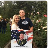 Michael, David and Kelly's brother and sister inlaw Scott and Heather Baker at an event honoring the late CHP officer Jeff Rhea