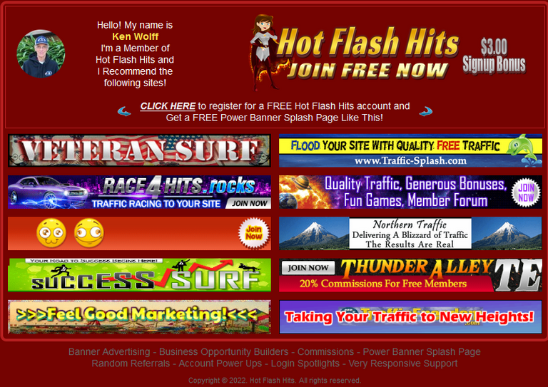 Hot Flash Hits Power Banner Splash