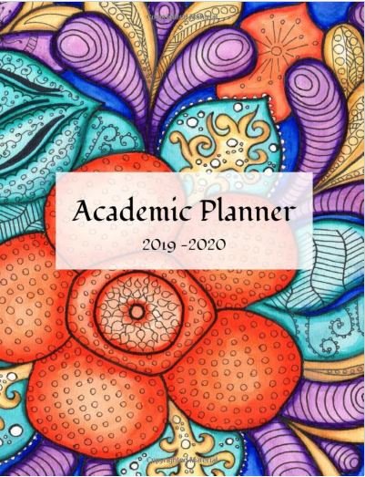 floral student academic planner 