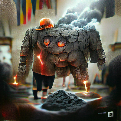 AI Molten Ash Golem