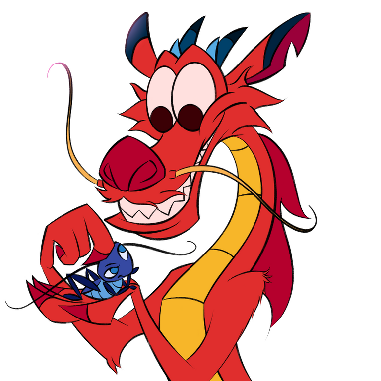 Drawing Mushu and Cricket — Hive