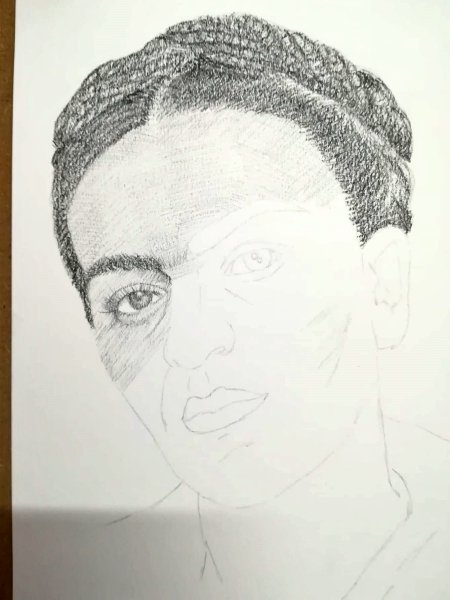 pencil sketch frida kahlo