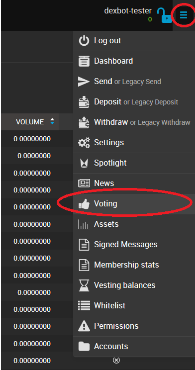 Click-voting-in-hamburger-menu