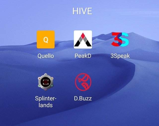 My Homescreen for HIVE