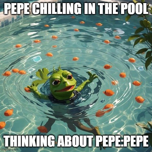 Pepe in the pool