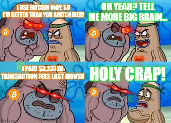 Bitcoin Maxis be like...