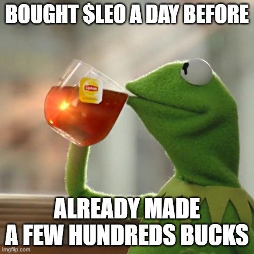 Bought Leo a day before