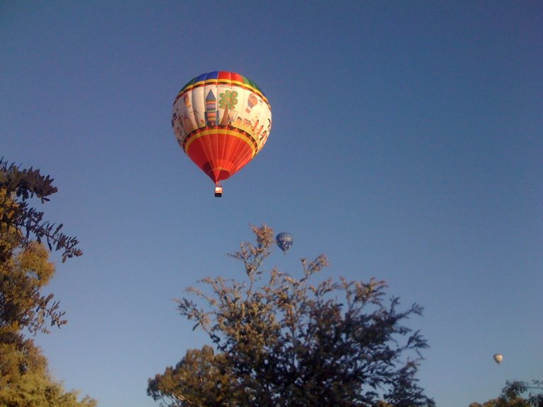 Balloon fiesta over our home