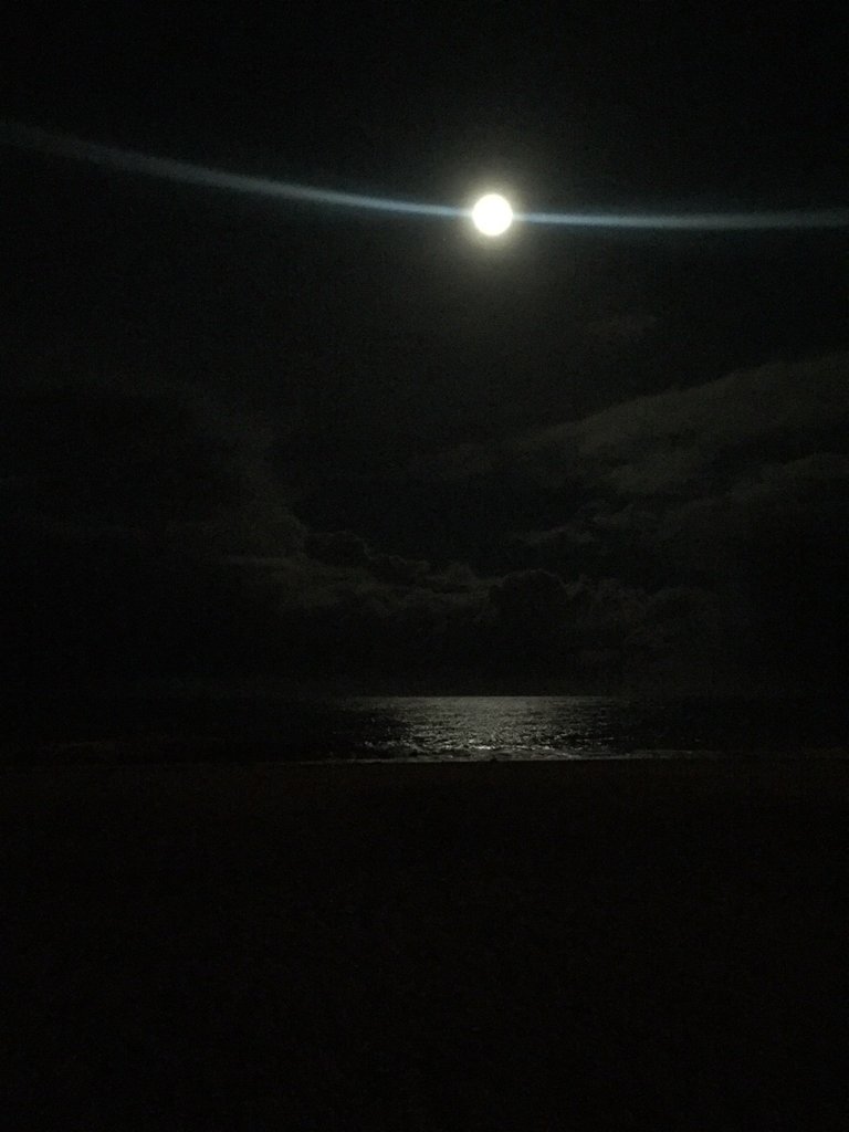 Yarmouth beach at night