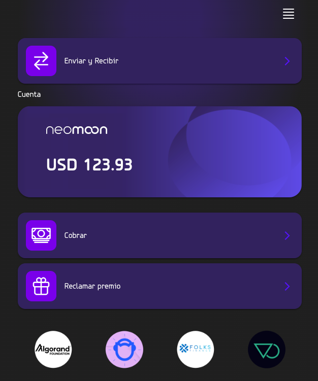 Mi wallet en neomoon