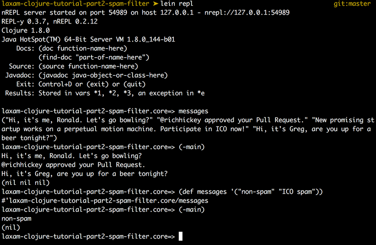 REPL screenshot