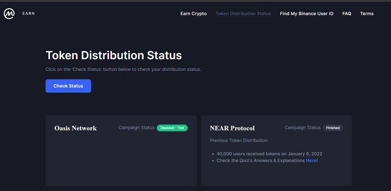 CMC check status