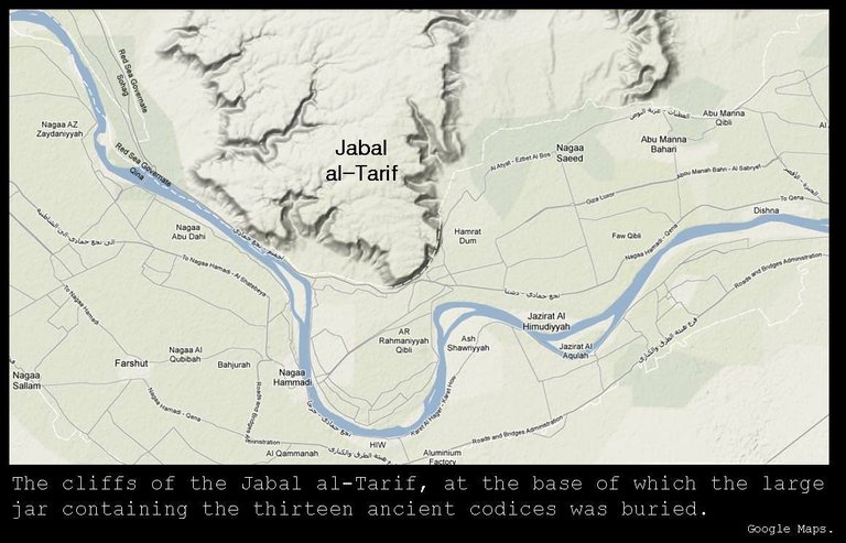 Nag Hammadi finding map