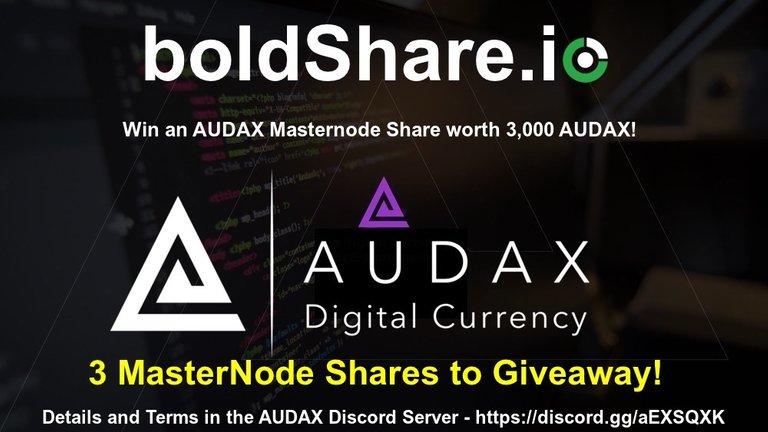 AUDAX Masternode Giveaway