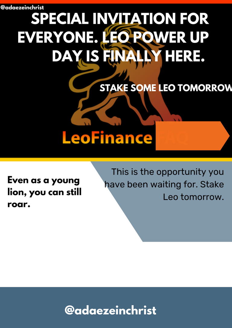 Tomorrow is the D day for all the lions. Get ready for Leo power up on the 15th of January, 2023. 