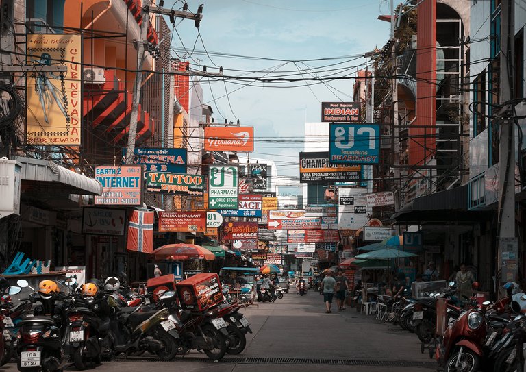 On the street of Pattaya