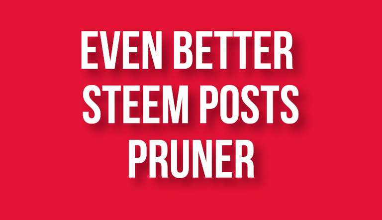 Even better Steem post pruner