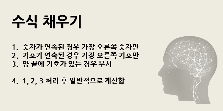 수식 채우기의 결과값 산정