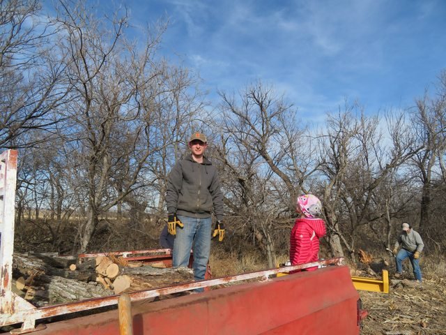 Posing with Firewood