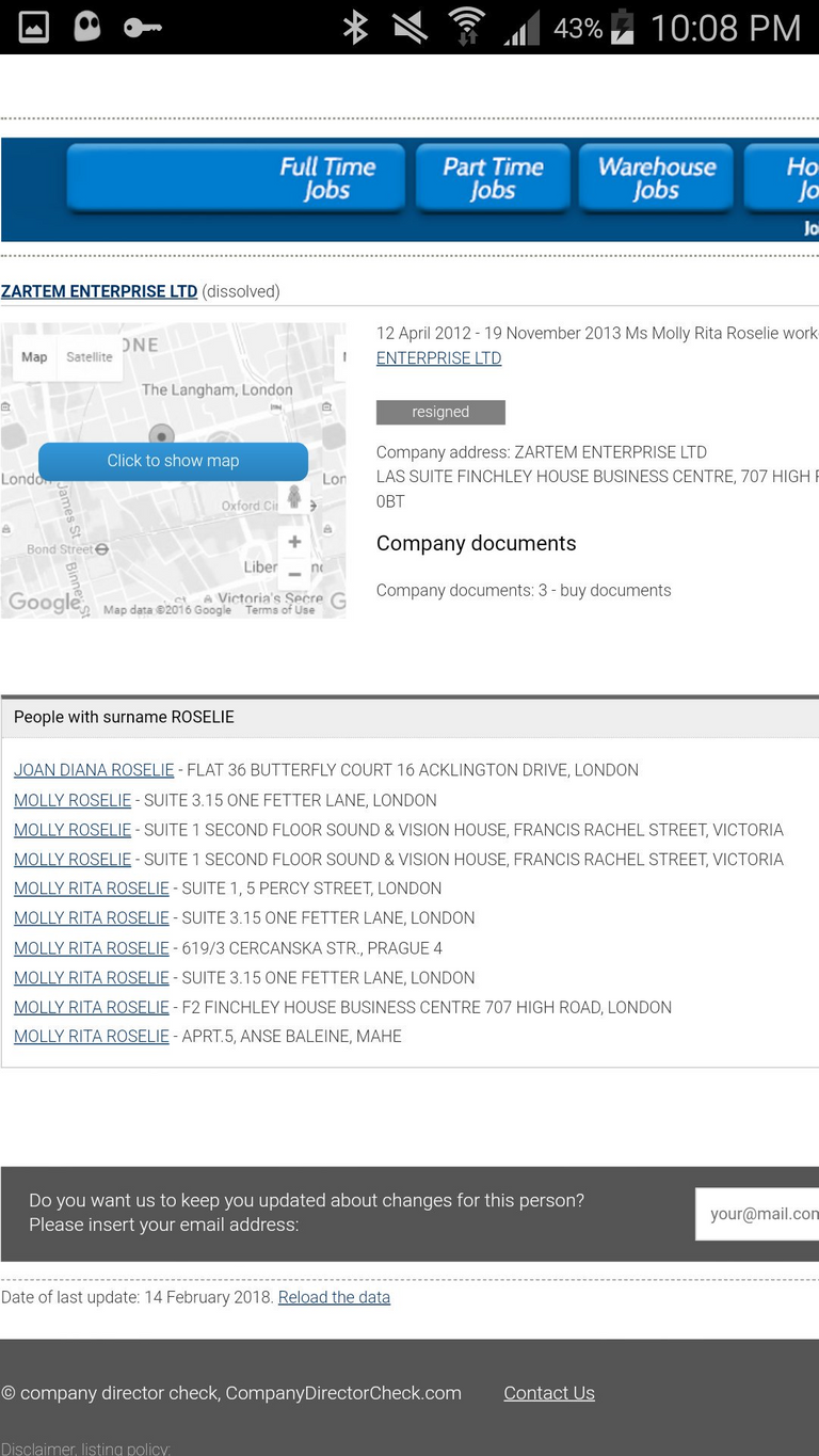 London addresses