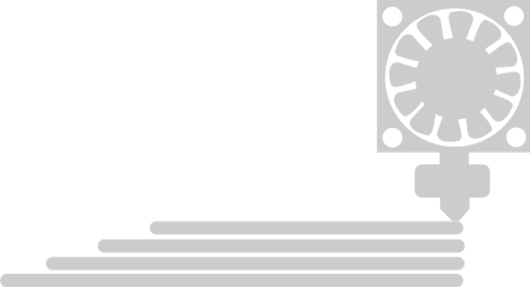 The main idea behind 3D printing is gradual deposition of layers