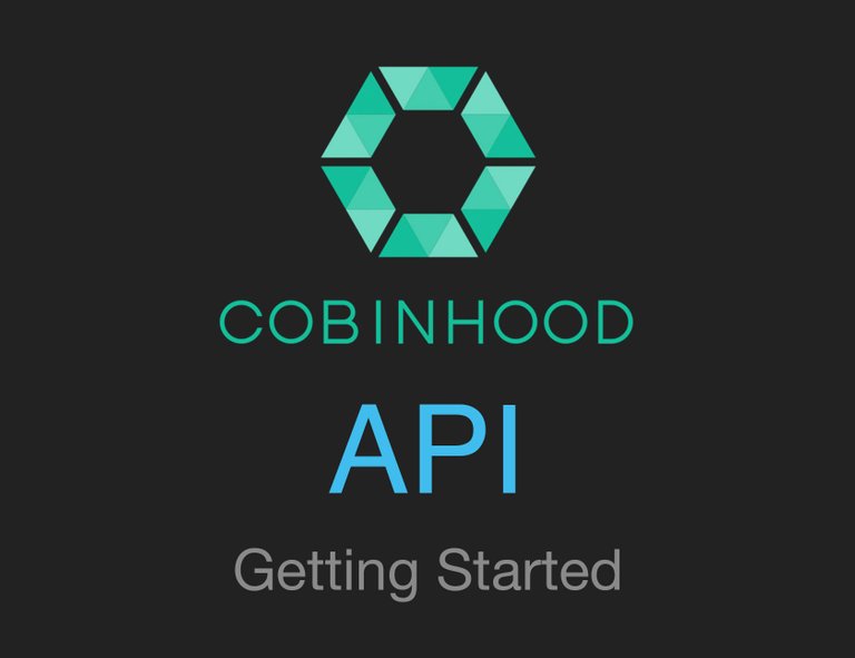 Cobinhood API getting started