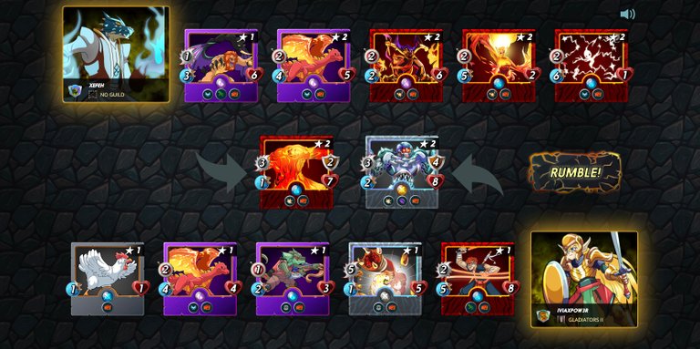 Fire Spitter Full Battle Lineup