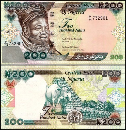 Nigeria 200 Naira Banknote, 2020, P29t, UNC4.jpg