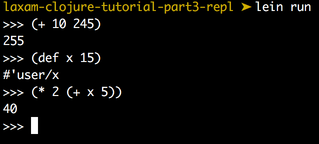 REPL execution