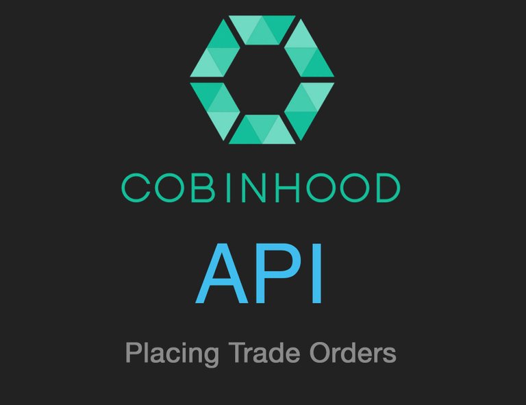 Cobinhood API placing Orders