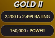 Requisito de Power do Ouro II
