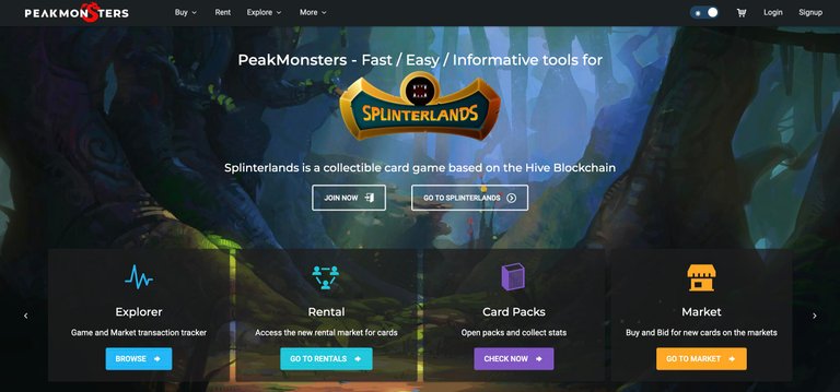 The best marketplace for buying, renting and managing your Splinterlands' card collection